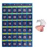 A84E-4X 36 Numbered Pockets Chart Cell Phone Hanging Organizer Hanging Storage Bag For Classroom Calculator Phone Holders