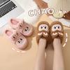 Winter Warm Lovely Frog Cotton Slippers Student Anti Slip Animals Home Platform Plush Slipper Women Funny Outdoor Shoes