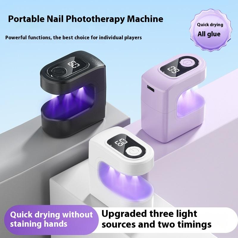 Mini Nail Dryer 30/60S Timing Fast Dryer Lamp Uv Led Usb Lamp Manicure Egg Design Machine Single Finger Nail Art Tool Gel Curing