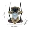 Cute Dog Car Rearview Mirror Ornaments Hanging Pendants Keychain Accessories