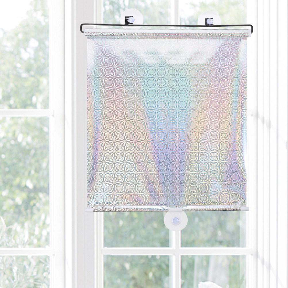 Nail-Free Household Kitchen Window Shade Telescopic Suction Cup Privacy Curtain Sun Block Protective Room Cover