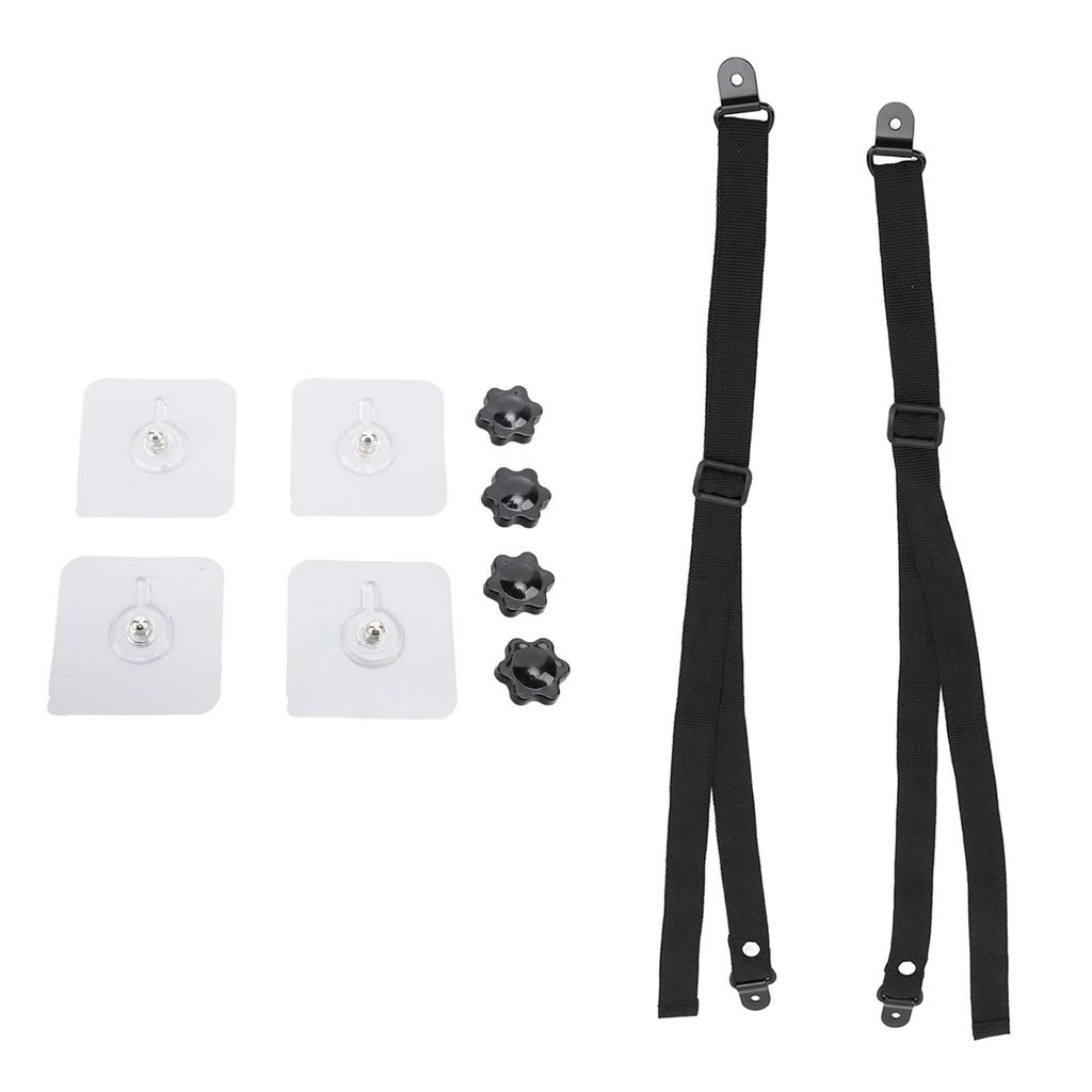 2 buc. Curele de siguranță reglabile pentru TV Ancore de mobilier adezive anti vârf pentru ecrane plate de protecție pentru copii