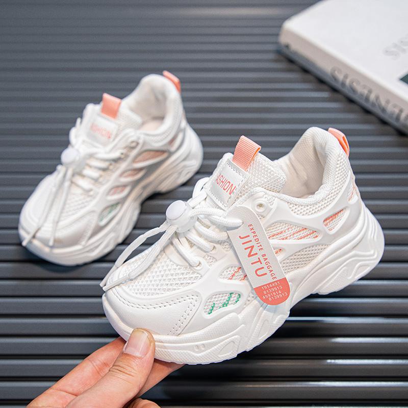 Spring New Style Fashionable Comfortable And Casual Soft-Soled Mesh Wear-Resistant Non-Slip And Breathable Sports Child Shoes