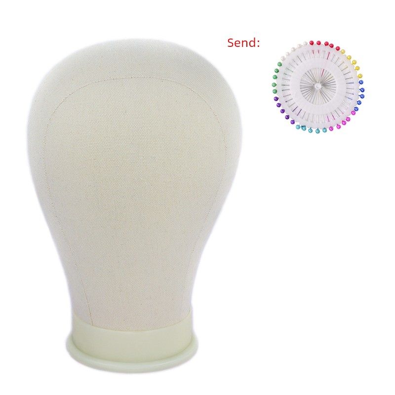 

New Arrival Color Wig Stand Nursing Modeling Mannequin Head White 21-inch canvas head 1 delivery pin 40