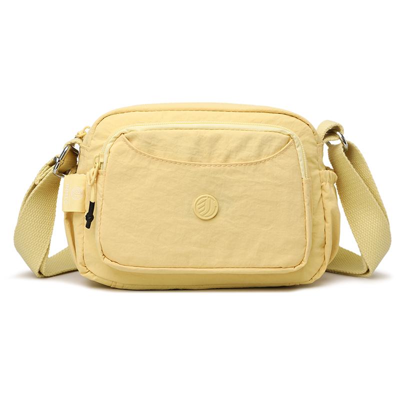 

2026 New Jialgshi Fashiable and Versatile Women s Single Shoulder Bag, Casual and Simple Crossbody Bag, Waterproof Nyl Fab (20cm<Max Length<30cm) жовтий
