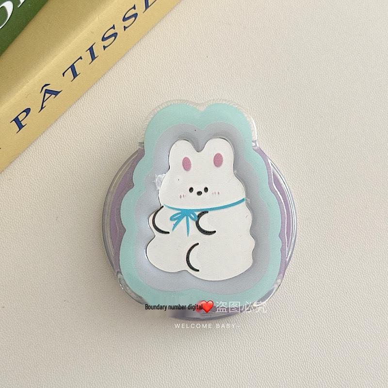Fun Cartoon Mirror Pattern for MagSafe Magnetic Brackets: Cute Phone Accessory