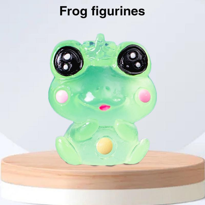 1 Stück leuchtende Frösche Mini-Figur Mi-cro Landschaftsdekoration Frosch Feengarten DIY Miniaturien Heimdekorationszubehör