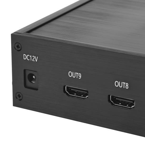 HDMI 3x3 Video Wall Controller Screen Image Processor for 9 TV Splicing Display 110‑240VUS Plug 110‑240V 