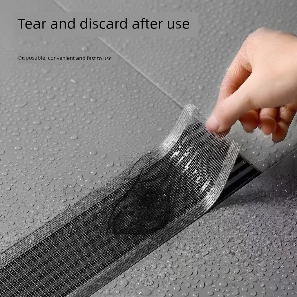 Rectangular Drain Sticker Disposable Bathroom Toilet Household Sewer Anti-Clogging Hair Filter Net Insect-Proof Universal