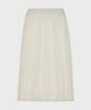 Belloel Lace Elastic Long Skirt Ivory