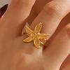 Stainless Steel Starfish Open Rings for Women Minimalist Marine Elements Adjustable Joint Ring Retro Versatile  Gift 2025