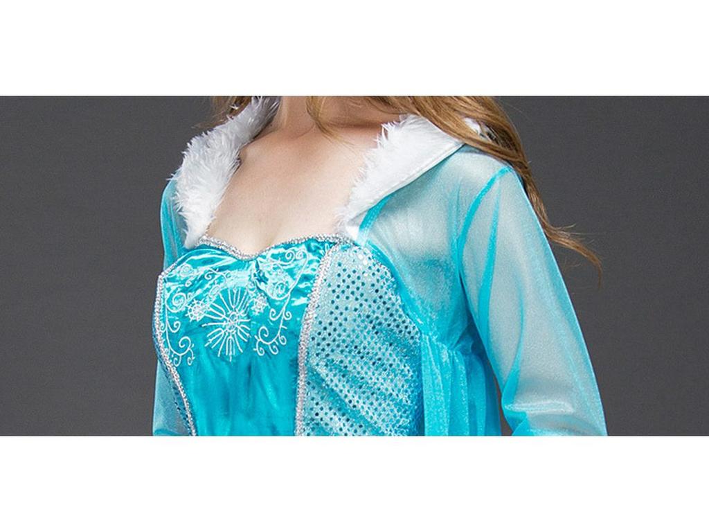 Elsa Fairytale Princess Adult Cosplay Costume: European & American Halloween Dress