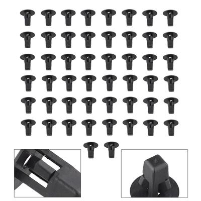 50 Stück Auto Kotflügelverkleidung Clip Schraube Öse Klemme Auto Befestigungselemente-Set Schwarz