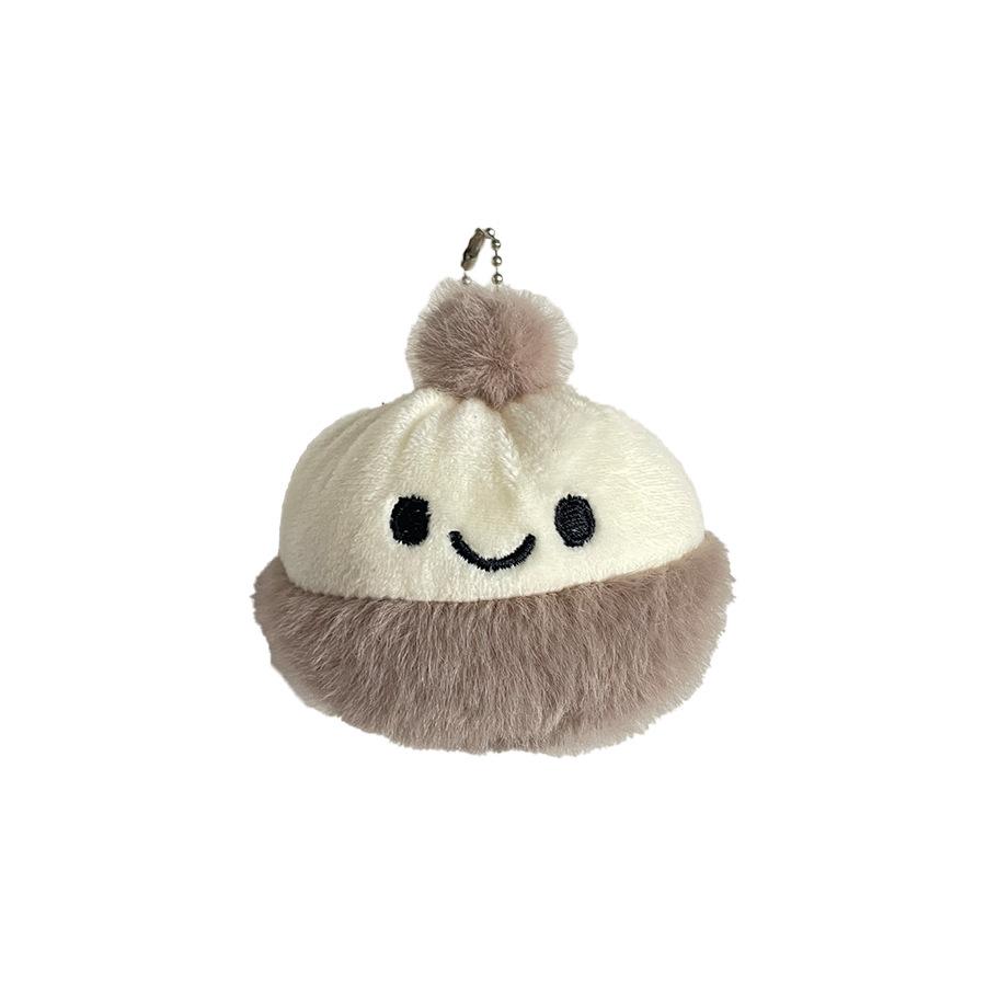 Cute Three-color Bun Plush Doll Creative Doll Bag Pendant Grab Machine Doll Children's Toy Doll