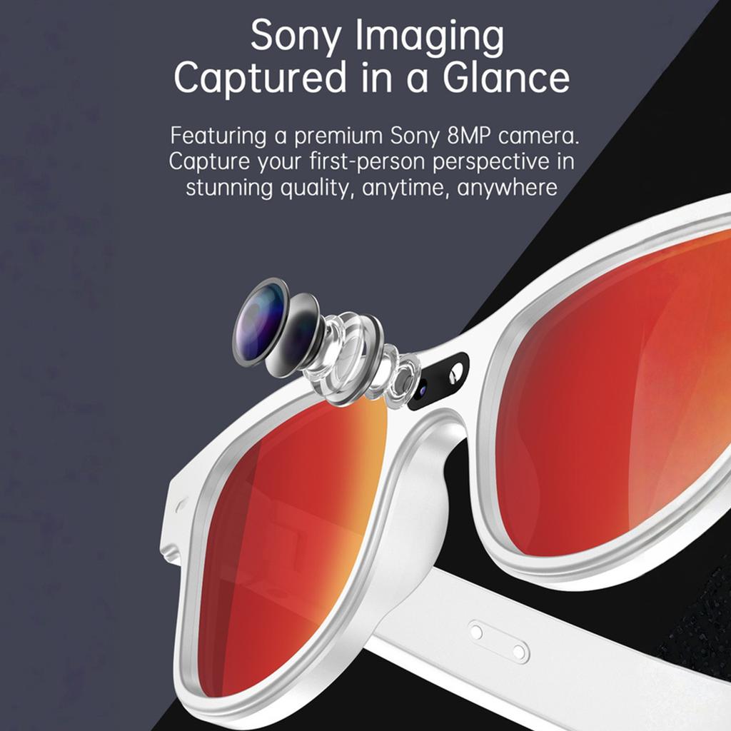 New Multifunctional Glasses with 800W HD Camera Wireless Bluetooth Touch Call Sports Music Real Time Translation AI Smart Glasses  USB Charging Unisex