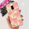 Schöne Hülle mit Aufdruck für Samsung Galaxy A8 (2018) / A8+ (2018) Weiche Silikon-TPU-Rückabdeckung für Samsung A8 A 8 Plus Handyhüllen