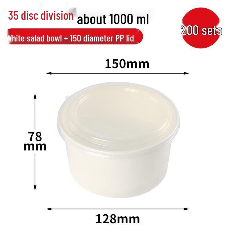 

Kraft Paper Disposable Takeout Bowls with Lids