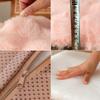 Winter Faux Rabbit Fur Cushion Thickened Stool Seat Mat Comfortable Round Seat Cushion  Stool Seat
