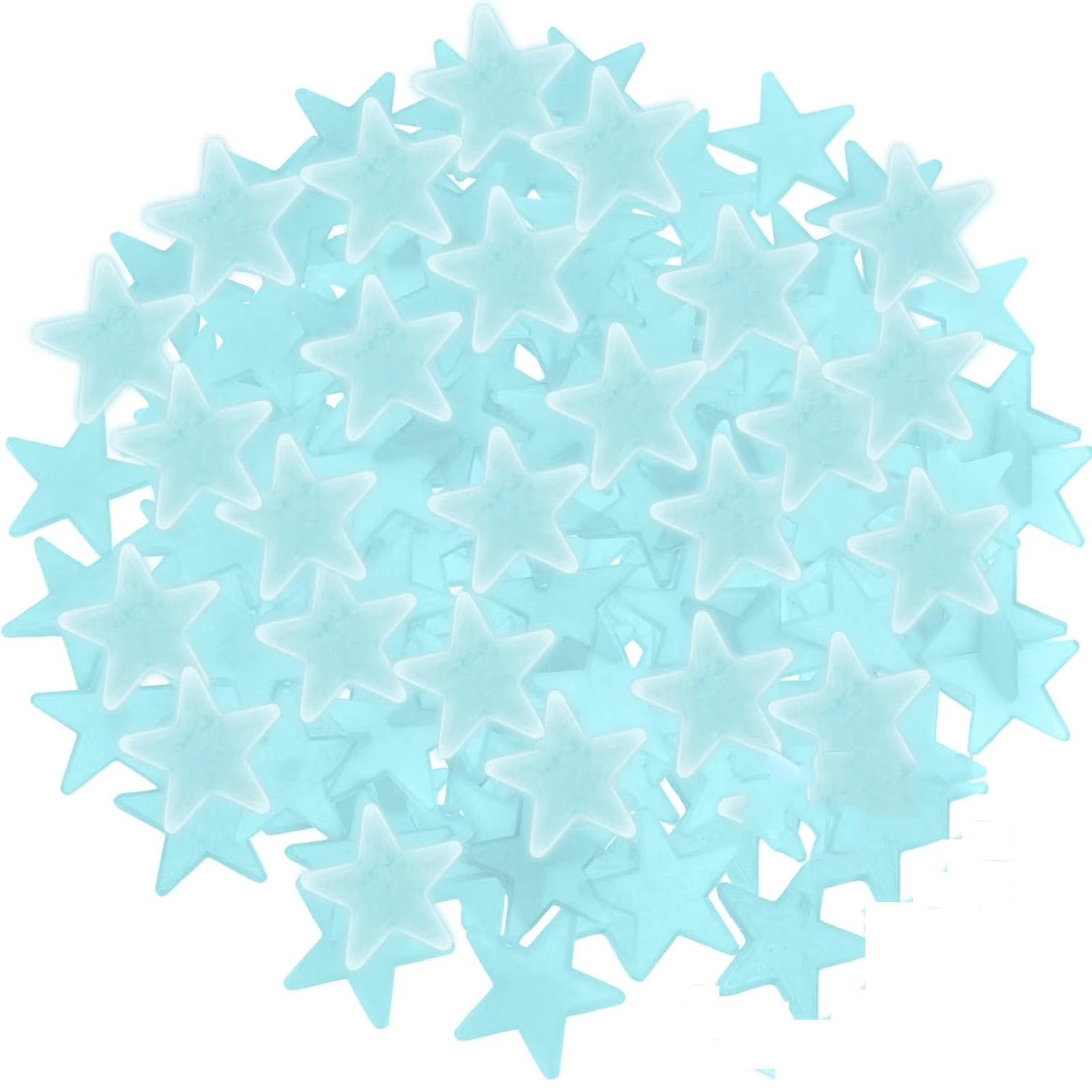 

3cm Glow In The Dark Star Wall Stickers Set For Room Decoration Kids Bedroom Nursery Ceiling And Wall Adhesive Stars