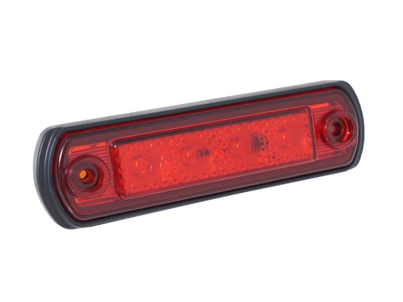 Lampa obrysowa diodowa, 12/24V, czerwona 1