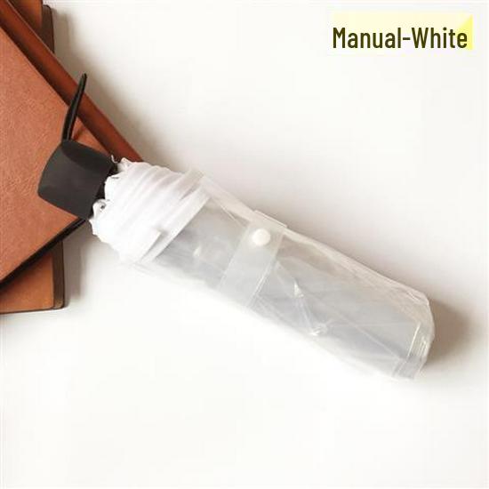 Kuromi Anime Soft Girl Transparent Folding Umbrella - Thickened and Portable