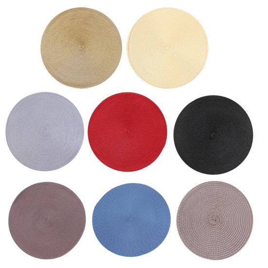 Decorative Placemat Round Heat Resistant Table Mat Handmade Anti-Scald Insulation Pads Coasters Kitchen Home Decor
