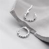 925 Silver hoop Earrings Simple Light Luxury Temperament Exquisite Semale Sexy Jewelry Gift