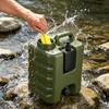 Jerrican d'eau de camping avec robinet Contenant seau portable polyvalent réglable pour les voyages en voiture