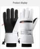 Ski Gloves: Unisex Winter Fleece-Lined, Windproof, Touchscreen, Water-Repellent, Thickened Cycling Cold-Proof