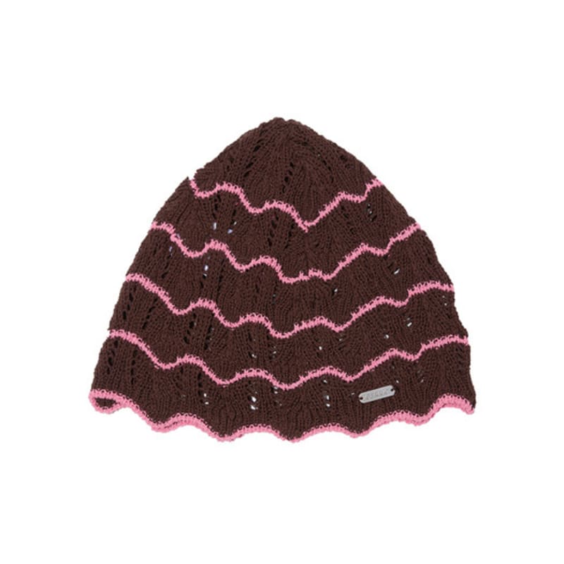 

CERRIC ВОЛНИСТАЯ ВЯЗАНАЯ ШАПКА / КОРИЧНЕВЫЙ OS