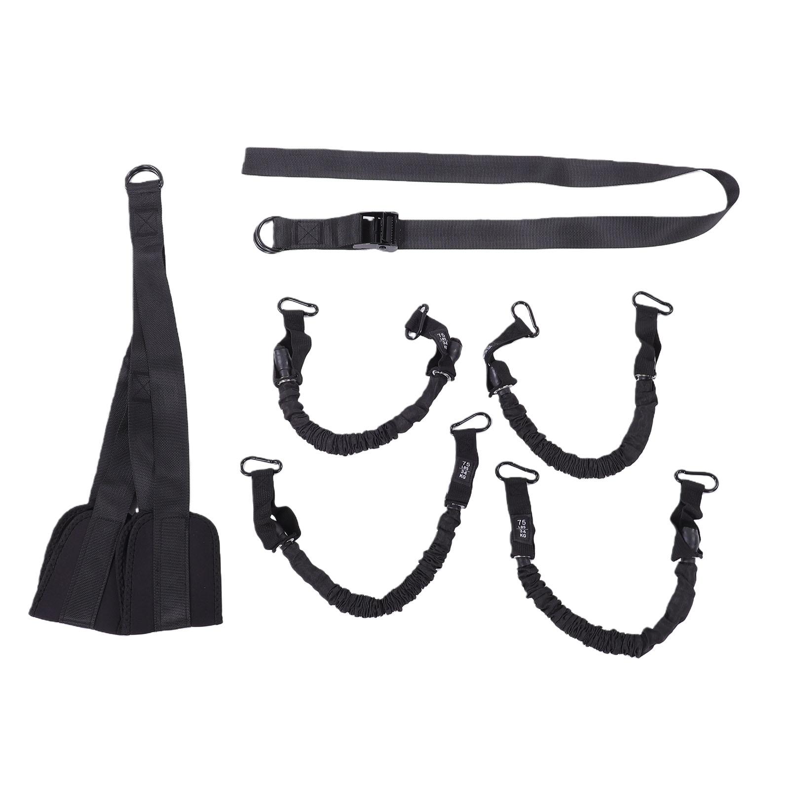 Pull Up Assistance Bands Heavy Duty Two Foots Pull Up Resistance Band with Storage Bag for Home Gym Use Black чёрный