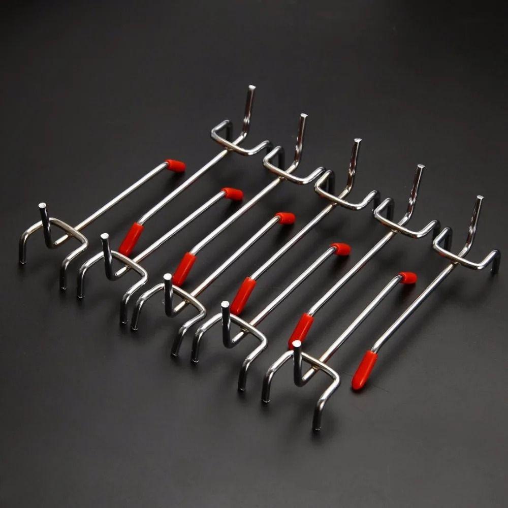 1Pcs Steel Hole Board Hook Hardware Tool Pegboard Hook Durable Oblique Hanger  for Shop Good Shelf