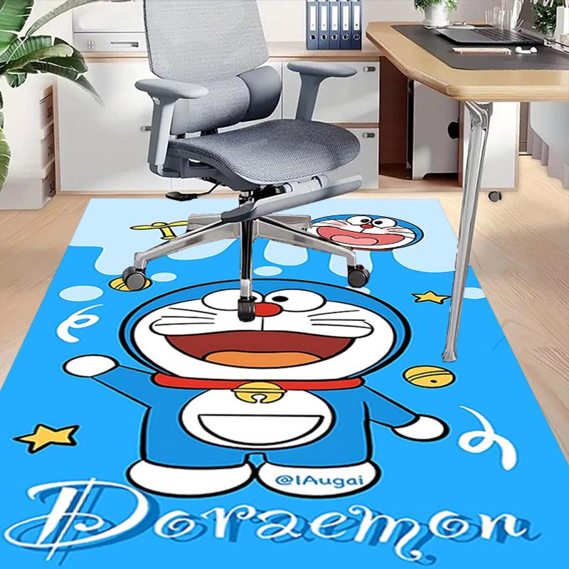 1pc Doraemon Carpet Anti Slip Polyester Floor Mat for office.Bedroom