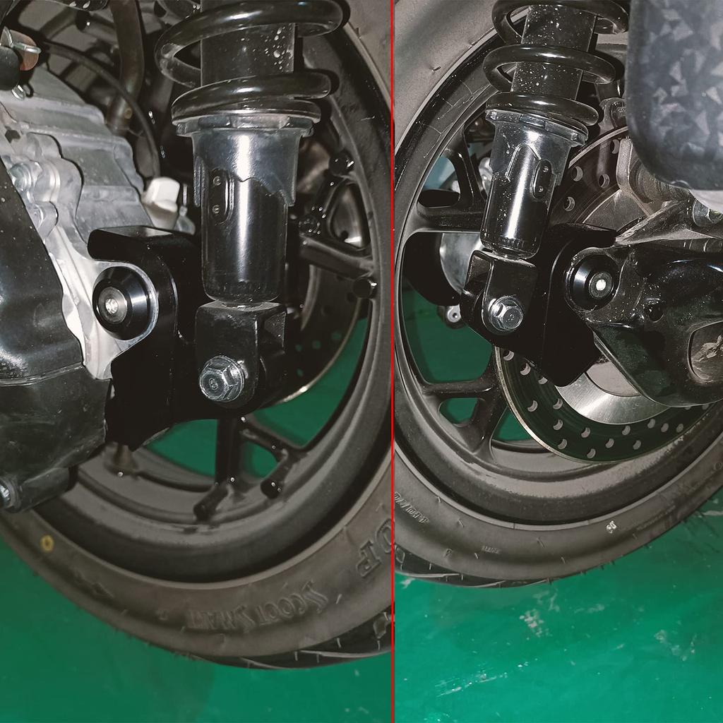 LEDISHUN Lowering Kit for Yamaha XMAX 300 and XMAX 250, Improves Foot Reach, Rear Lowering Link Rod (Black)
