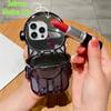 Glitter Astronaut Clear Phone Case For iPhone 16 15 14 Plus 13 12 11 Pro Max Crossbody Mirror Stand Cover