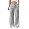 2024 Casual Versatile Striped Wide Leg Women's Trousers