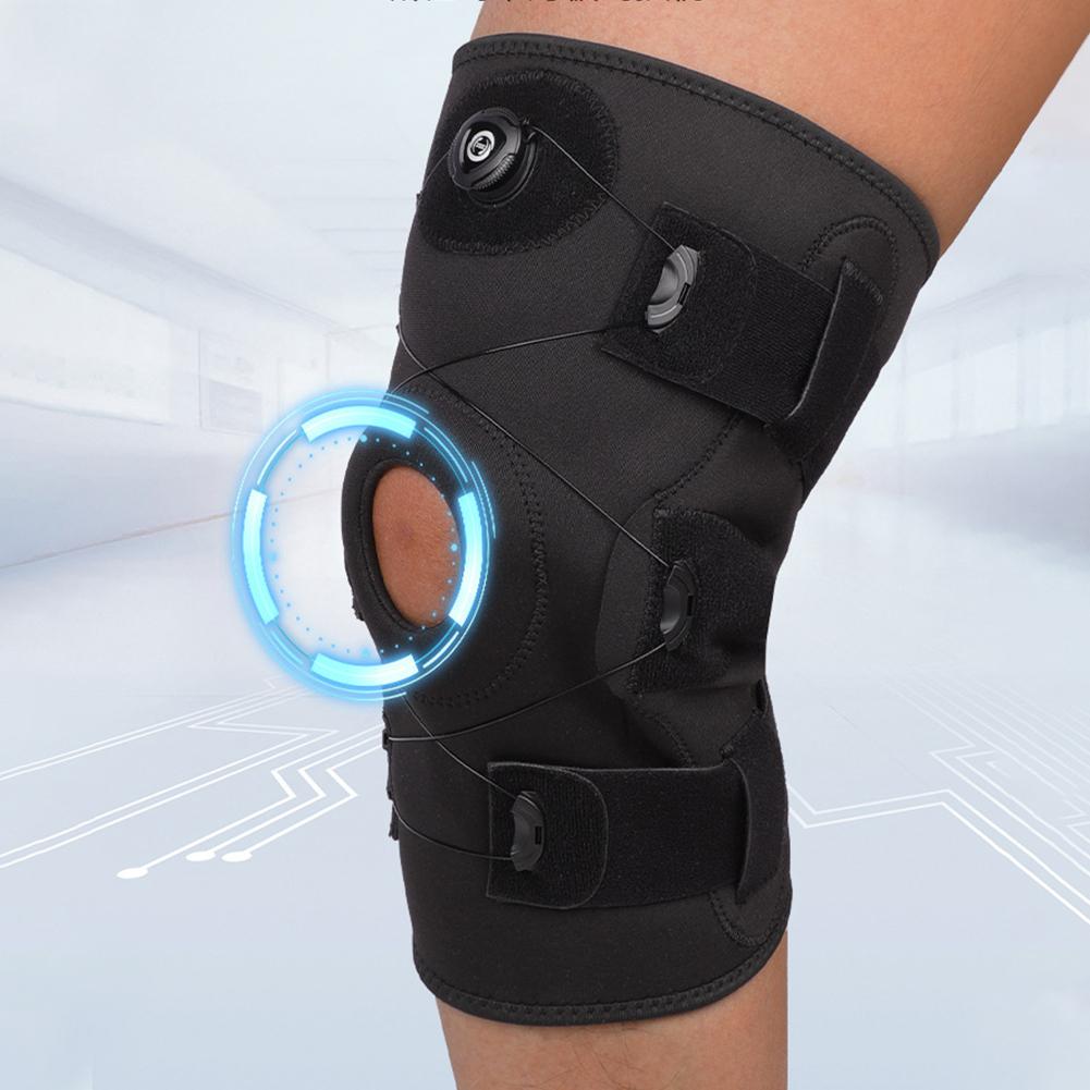 Hinged Knee Brace with Side Stabilizers Hinged Knee Support Breathable Knee Support Brace for Arthritis ACL PCL Meniscus Tear
