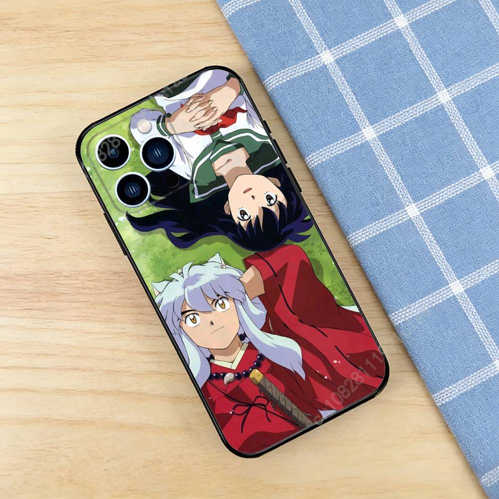 Anime I-Inuyasha K-Kikyo Phone Case for iPhone 17 16 Pro Plus Air 15 14 Max Mini 12 11 Soft Shockproof Cover