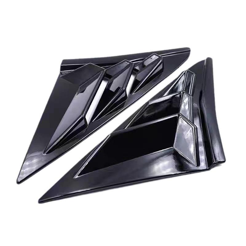 

For Honda Civic Type-R 2021 Hatchback Special Rear Window Triangle Window Louvers Exterior Accessories Splitter Spoiler Diffuser Gloss Black