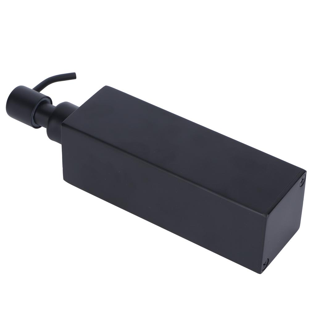 200ml Quadratische Duschflasche 304 Edelstahl Shampoo Handseife Spender Schwarz