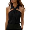 Top Primaverili da Donna Camicetta con Nodo sul Davanti Camicie Estive da Donna Top Eleganti da Donna Abbigliamento da Ufficio alla Moda