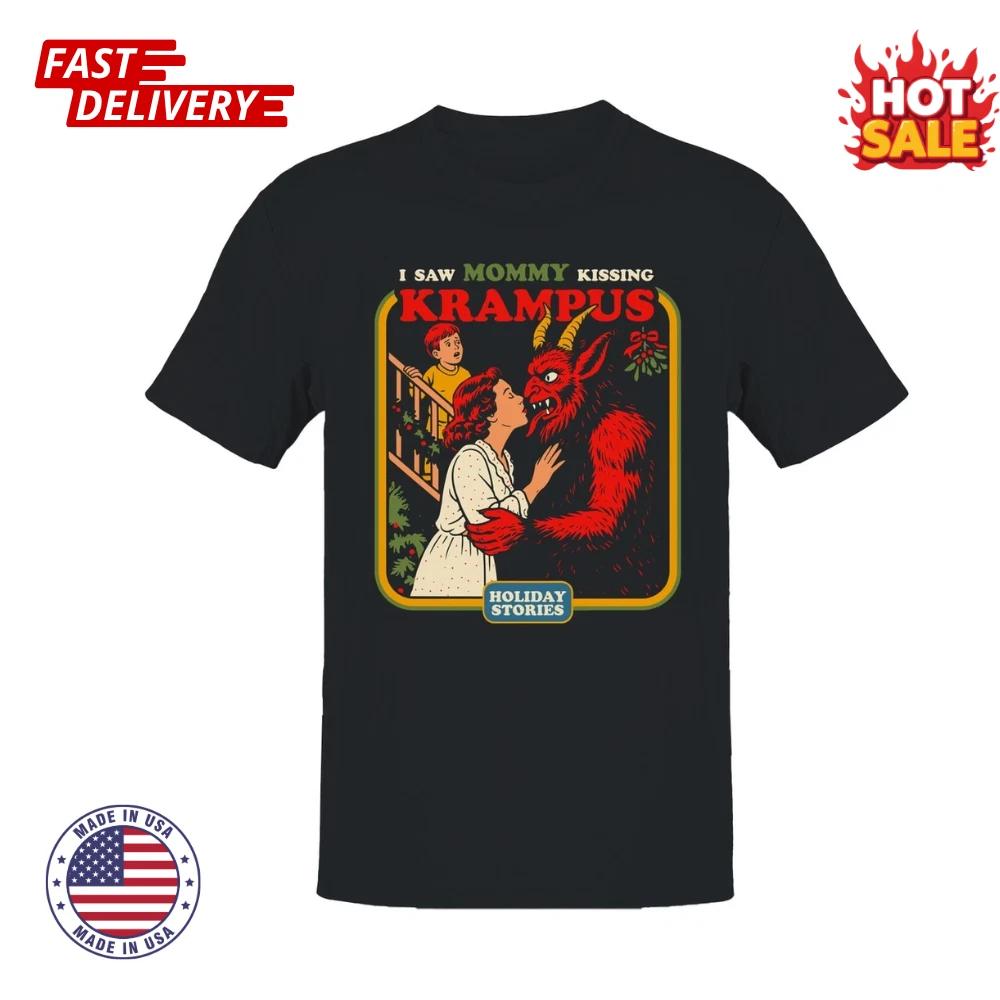 

Mommy Kissing Krampus Holiday Humor Men s Inspired Graphic T shirt Gift For Fans 4XL