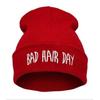 European and American Hip-hop Pullover Hat with Lettering Bad Hair Day Knitted Hat Embroidered Wool Hat 15Colorful Beanie