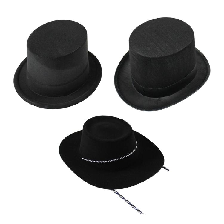 Stage Performances Flat Top Hat HippiesHat Fedoras Hat Stage Dress Up Headwear