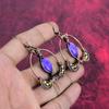 Charoite earring copper wire wrapped earrings gemstone earring Charoite jewelry handmade earring copper wire wrapped jewelry gifts for wife