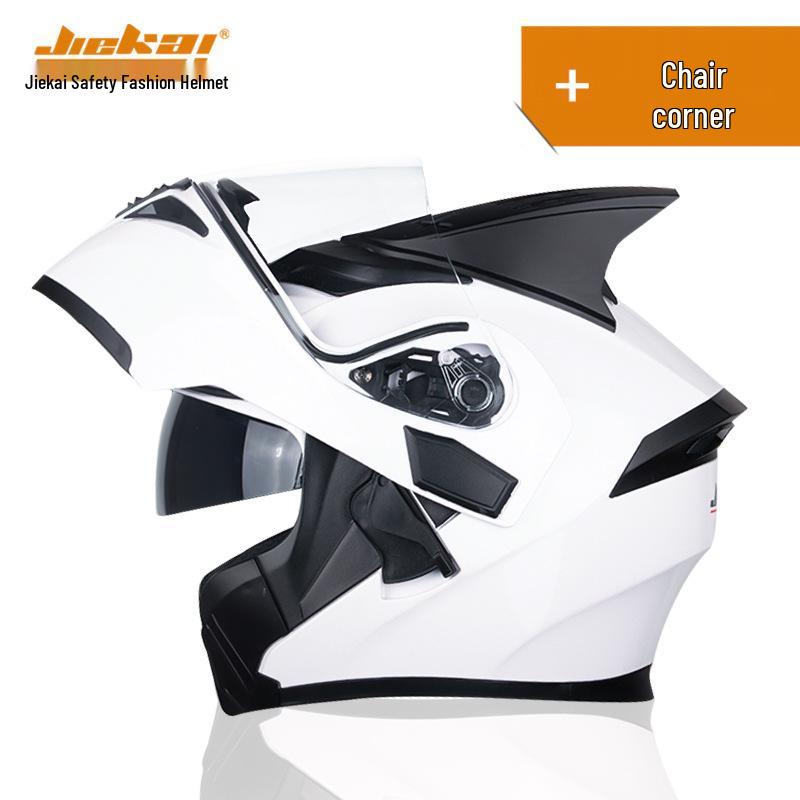 Jiekai DOT Standard Flip-up Double Visor Men's All-Season Motorcycle Helmet