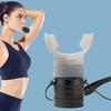 Portable Breathing Trainer with Lanyard Adjustable Resistance Men Women Oral Muscles