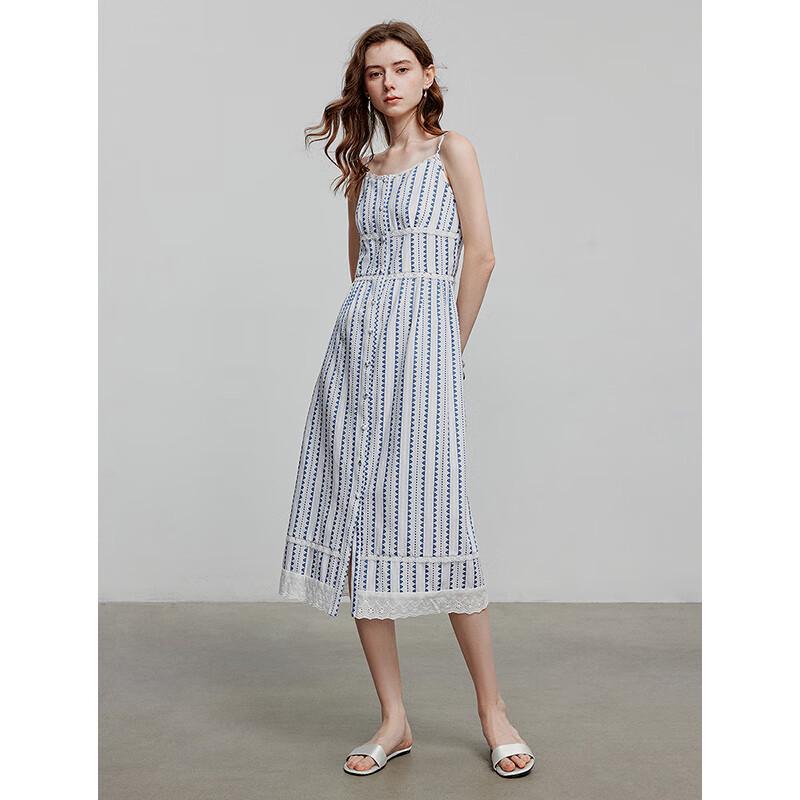 Chuyu Women's Floral Print Summer Suspender Dress