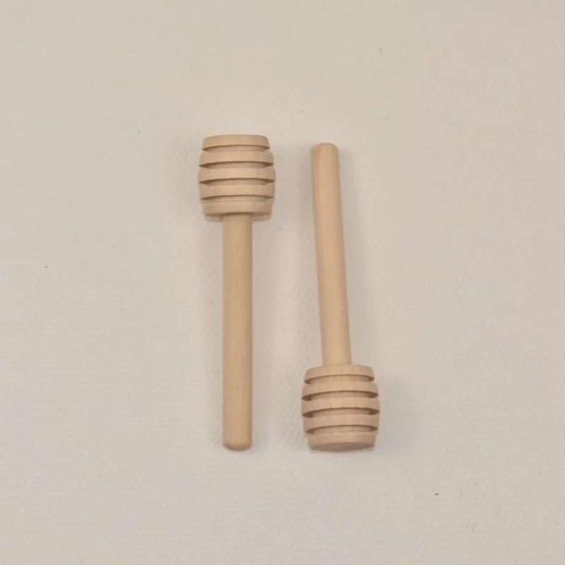 Honey Mixing Stick Wooden Mixing Handle Honey Spoon Coffee Jam Milk Mixer Sticks Dessert Tools Kitchen Supplies 30/50/100Pcs