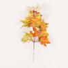 Thanksgiving Autumn Maple Leaf Decoration Accessories Halloween Pumpkin Pine Cone Decor Props Simulation Leaf Cuttings